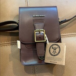 Dr. Martens Brown Leather Crossbody Bag